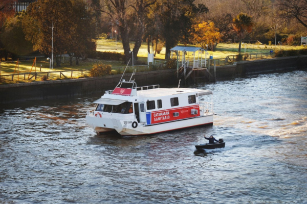 DELTA: NUEVAS FECHAS DISPONIBLES DEL CATAMARÁN SANITARIO DEL MUNICIPIO DE TIGRE